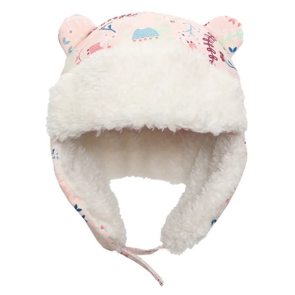 Picture of FlapJackKids Trapper Hat - Floral - Pink