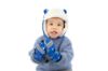 Picture of FlapJackKids Trapper Hat - Dino - Blue