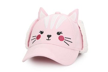 Picture of FlapJackKids 3D Cap With Earflaps - Cat