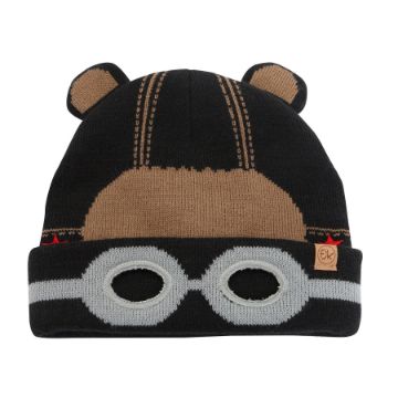 Picture of FlapJackKids Knitted Toque Black Bear