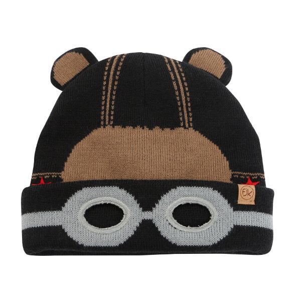 Picture of FlapJackKids Knitted Toque Black Bear