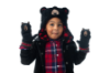 Picture of Flapjackkids Knitted Fingerless Gloves with Mitten Flap