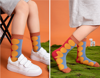 Picture of Mini Me Matching Socks -Parent-Child Socks -World