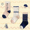 Picture of Mini Me Matching Socks -Parent-Child Socks -Mashroom