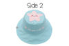 Picture of Reversible Kids & Toddler Sun Hat - Narwhal & Starfish