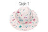 Picture of Reversible Baby & Kids Patterned Sun Hat – Pink Zoo