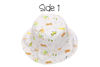 Picture of Reversible Baby & Kids Patterned Sun Hat - Grey Zoo