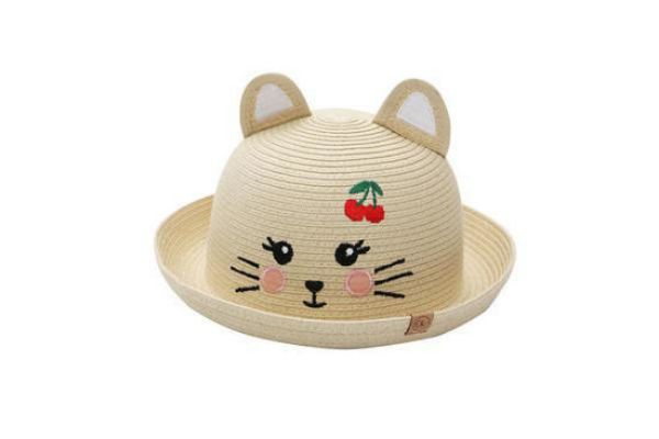 Picture of Kids Straw Hat - Cat