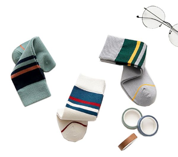 Picture of Mini Me Matching Socks -Parent-Child Socks-Stripes