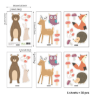 Picture of Forest Friends  Decor Stickers - 30 Pcs Kids Room Decor