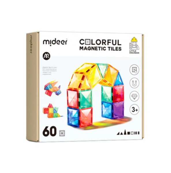 Picture of Mideer Colourful Magnetic Tiles 60pcs