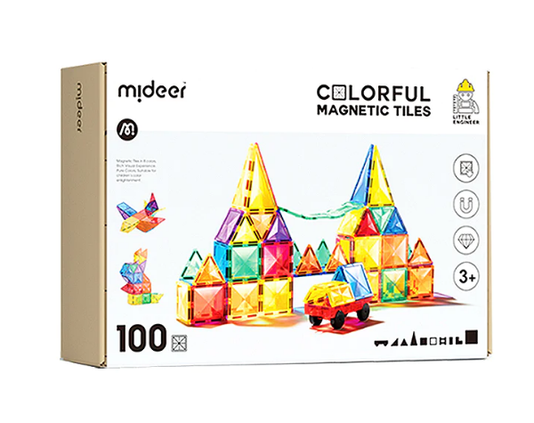 Picture of MiDeer Colourful Magnetic Tiles 100pcs