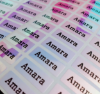 Picture of Name Sticker - Hologram pink S