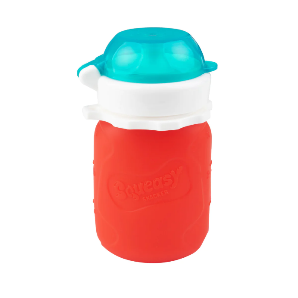 Picture of SQUEASY SNACKER YOGHURT & DRINK POUCH RED