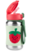 Picture of SKIP HOP SPARK STYLE STAINLESS STEEL STRAW BOTTLE STRAWBERRY