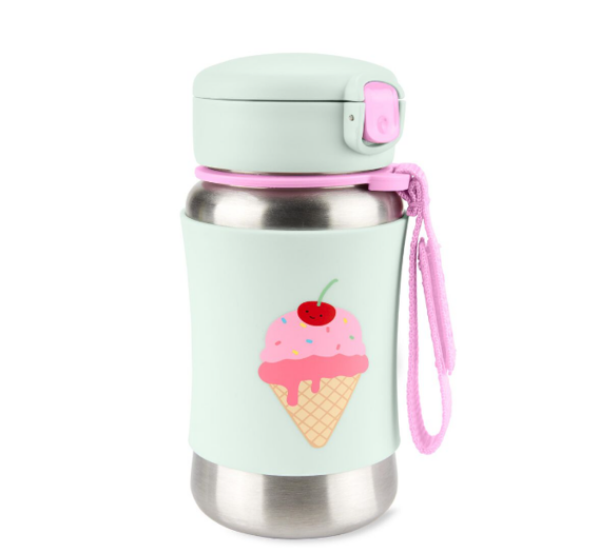 Picture of SKIP HOP SPARK STYLE STAINLESS STEEL STRAW BOTTLE ICE CREAM